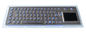 معدن backlit USB لوحة مفاتيح/لوحة مفاتيح backlit آليّ مع ruggedize touchpad