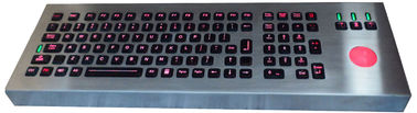 متحمّل الخلفية أسود عسكريّ صناعيّ معدن لوحة مفاتيح مع كرة التتبع iec 60512-6