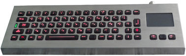 IP65 لوحة المفاتيح الصناعي مانعة لتسرب الماء مع لوحة اللمس ولوحة المفاتيح بإضاءة خلفية سطح المكتب